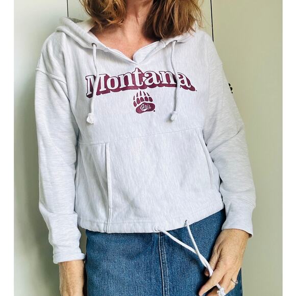 Champion Hoodie Womens College Montana Grizzly Size XS  NWT Grey - Picture 1 of 9
